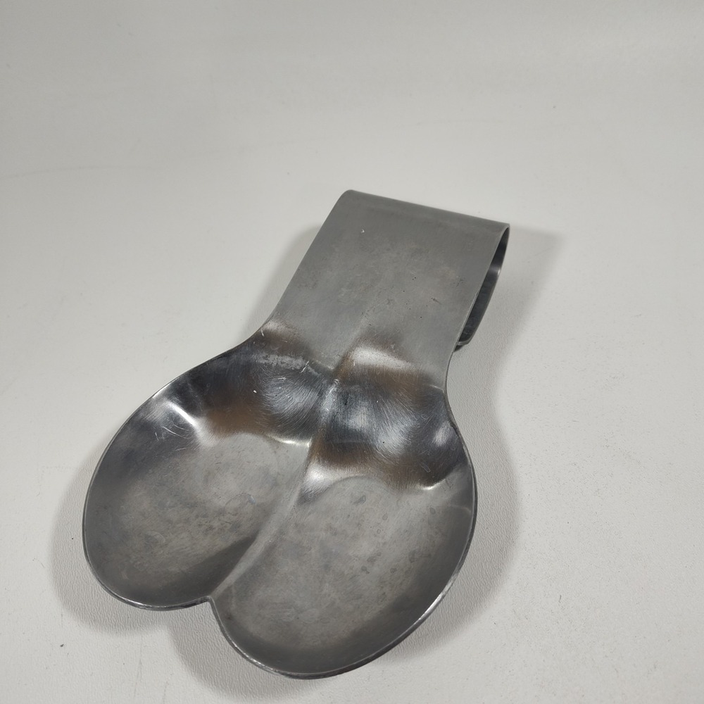 Amco Stainless Steel Double Spoon Rest for 2‎ Large Spoons